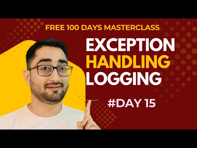 [DAY 15] HINDI Exception Handling in Spring Boot | @ControllerAdvice, Custom Exceptions, Logging
