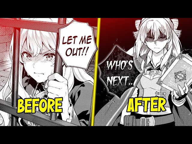 The VILLAINESS Was Imprisoned By Her Kingdom But She Had Mighty Grimoires | Part 1-4 | Manga recap