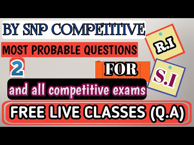 //QUANTITATIVE APTITUDE// MOST PROBABLE QUESTIONS FOR RI,SI AND ALL OSSSC,OSSC EXAMS