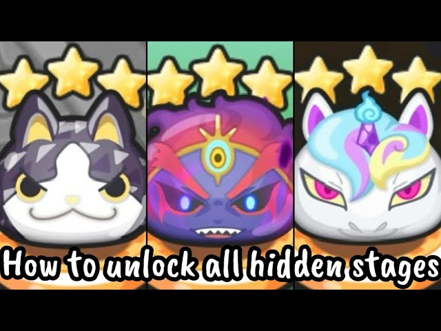 NEW SWORD ART ONLINE COLLAB EVENT, How to unlock all Hidden Stages | Yo-kai Watch Puni Puni