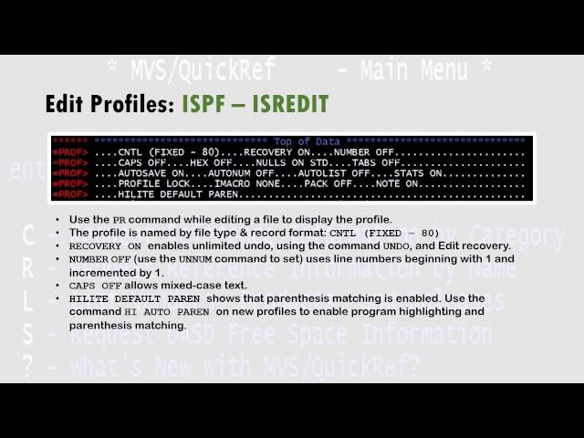 ISPF Edit and UNIX vi