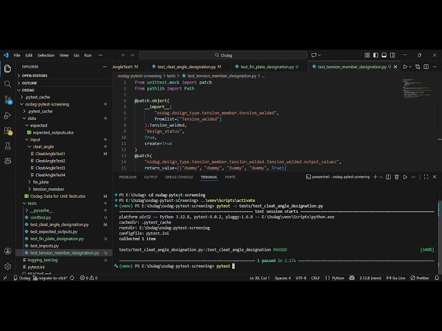 Unit Testing of Osdag using PyTest | Software Testing Project