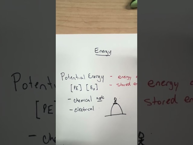 PE and KE explained