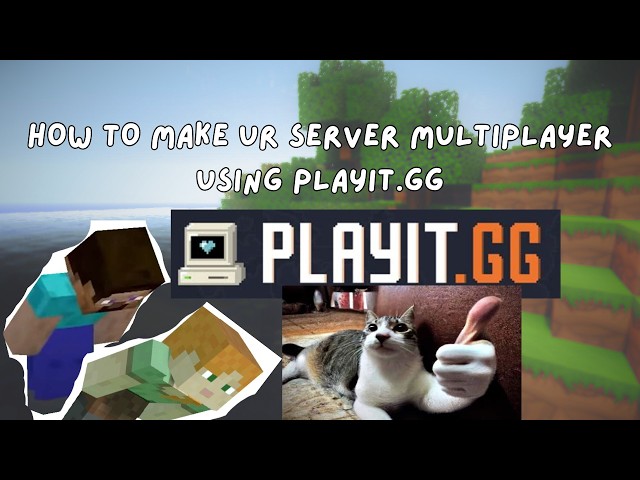 How to make UR minecraft server multiplayer using Playit.gg for FREE