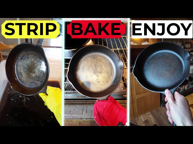 Restoring Grandma's Skillet - How to Season Cast Iron
