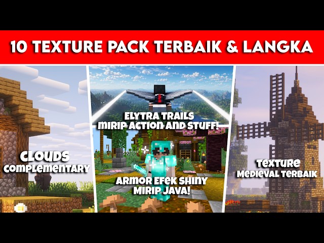 10 BEST & LIGHTWEIGHT MCPE 1.26 TEXTURE PACKS FOR MINECRAFT SURVIVAL! (MUST TRY 🔥)