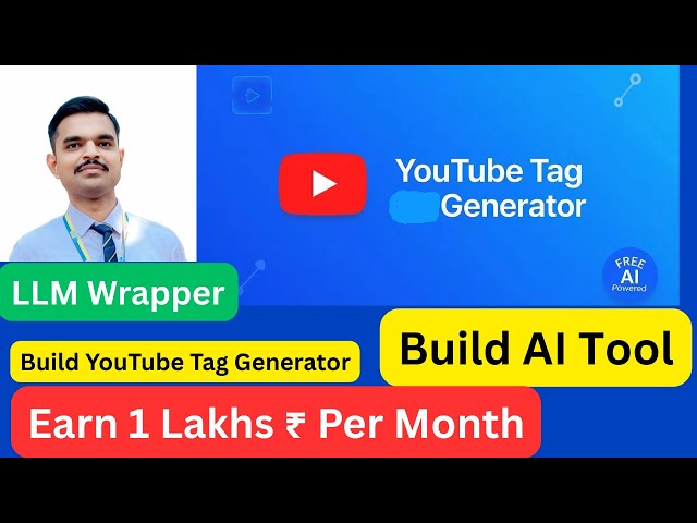 Build a YouTube Tag Generator with Python & GPT — Full Tutorial | YouTube SEO Tool  | LLM Wrapper