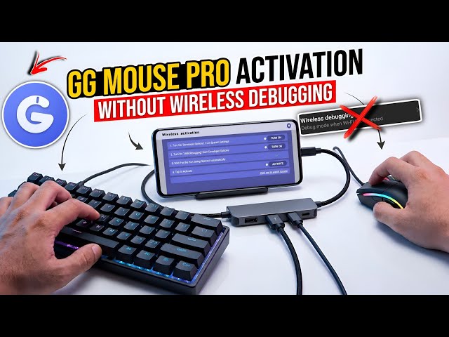 GG MOUSE PRO 3.0 Double Phone Activation 😱 Without wireless debugging | Keyboard & mouse in mobile 🔥