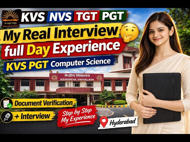 My Real KVS NVS PGT Interview Day 😱 From Document Verification to Final Interview Computer Science