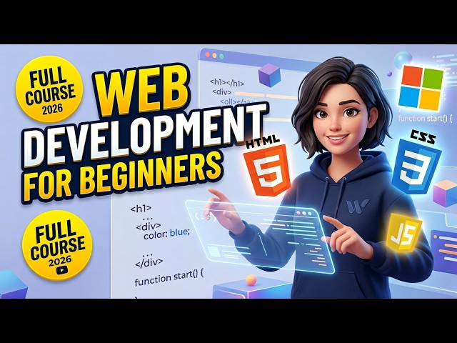 Web Development for Beginners 2026 | Microsoft Full Course (HTML CSS JavaScript)