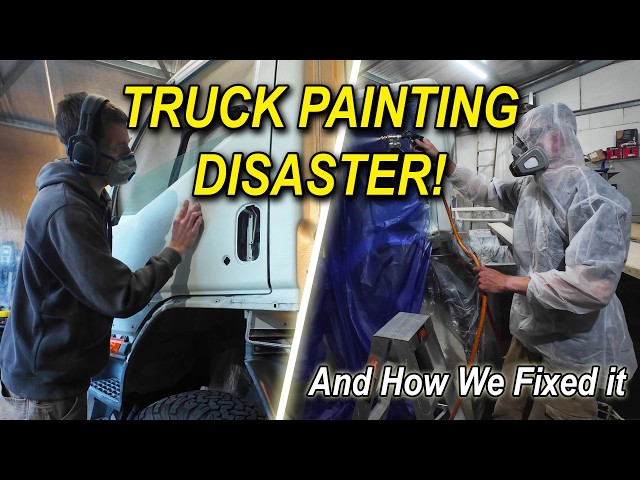 4X4 TRUCK CAMPER BUILD: Painting Our Truck (For a Second Time...)
