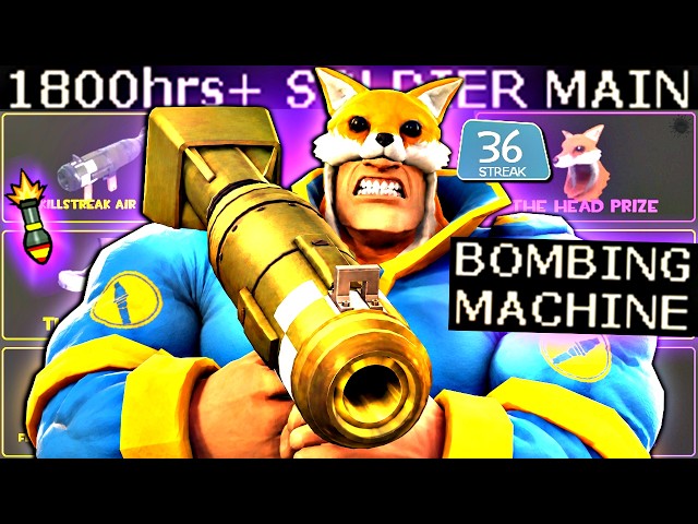 1800+ Hour Soldier OWNS the Sky🔸TF2 Gameplay