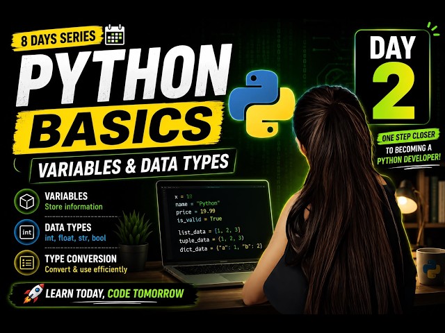 Python Se AI Tak Day 2 | Variables and Data Types in Python | Beginner Friendly