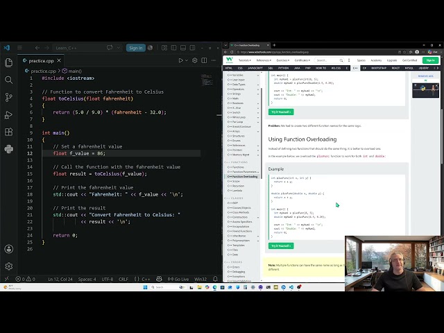 My journey learning C++, part: 37: Functions, function discovering function overloading.