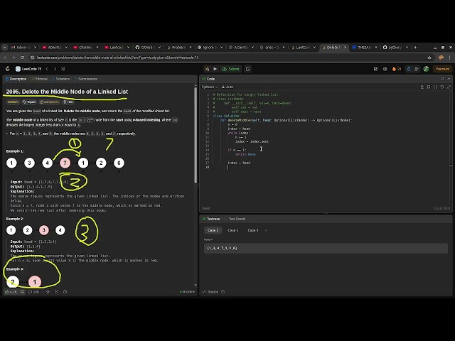 Leetcode MEDIUM problem 2095. Delete the Middle Node of a Linked List | DevOps Python Practice