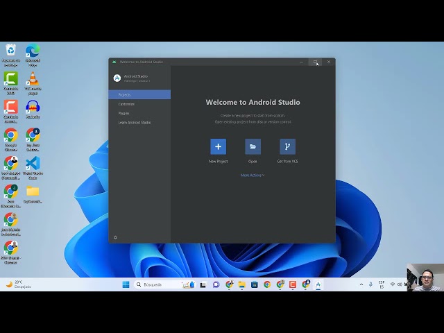Descarga, instalación y configuración previa de android studio Flamingo 2022.2.1.18