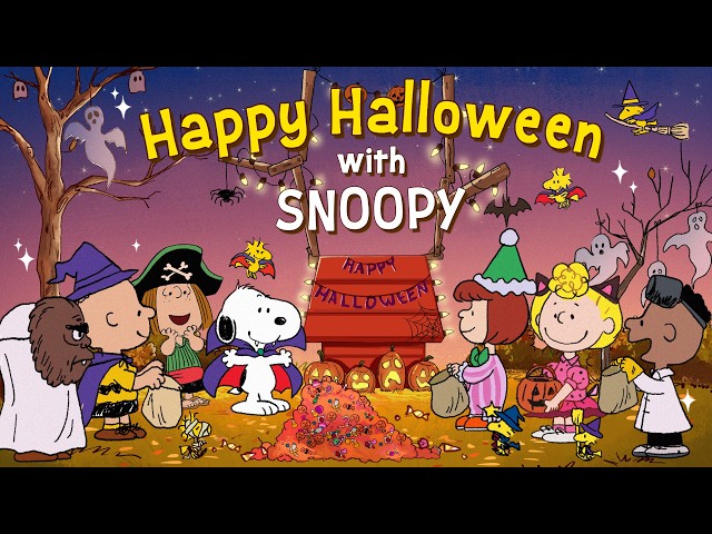 A Magical Halloween with Snoopy 🎃🍂| Autumn Jazz Playlist for Happy Study, Work & Relaxing Fall Vibes