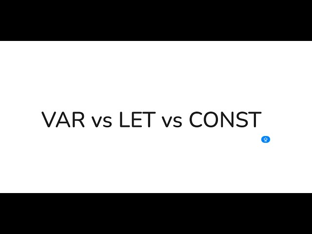 JavaScript Variables Explained | var vs let vs const 🚀