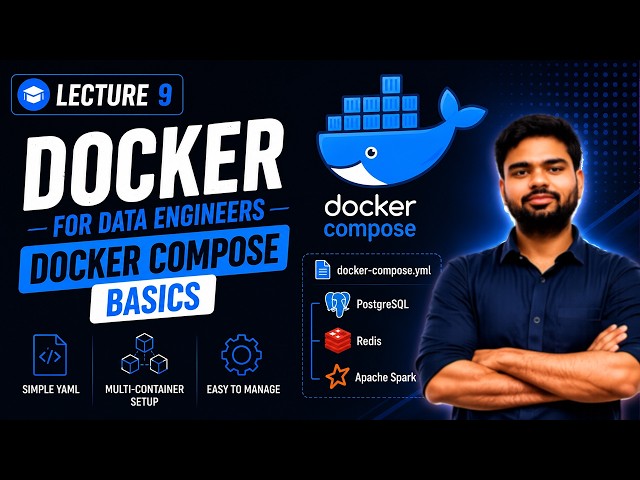 🚀 Docker for Data Engineers | Lecture 9: Docker Compose Basics