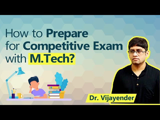 Preparation with MTech/MS/PhD