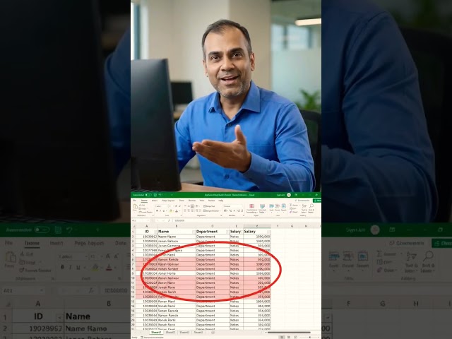 Remove Duplicate Rows in Excel in Seconds! 😱 #Shorts