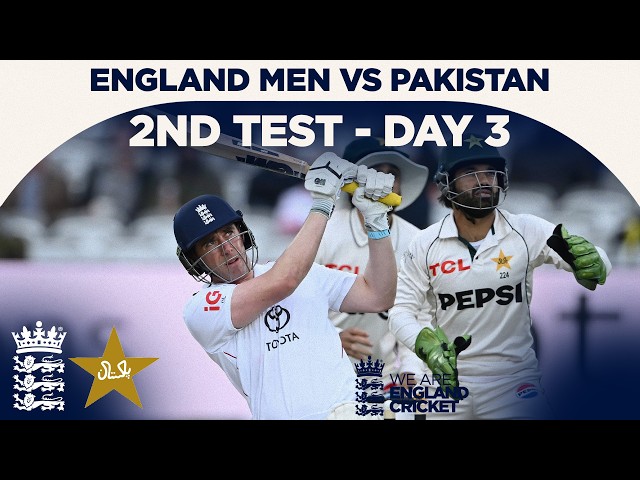 Lawrence 50* Extends Lead | Highlights - England v Pakistan Day 3 | Rothesay Test 2026