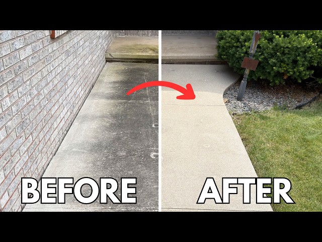 The Best Way to Pressure Wash Your Driveway!