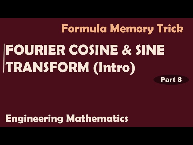 Fourier Cosine and Sine Transform | Important Type Problems  | KTU S3 | 2024 Scheme | Malayalam