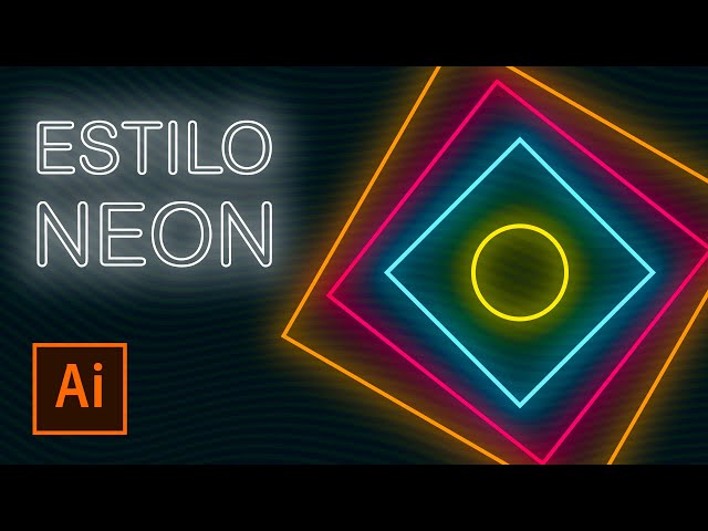 Neon Effect in Illustrator | Graphic Design Tutorial
