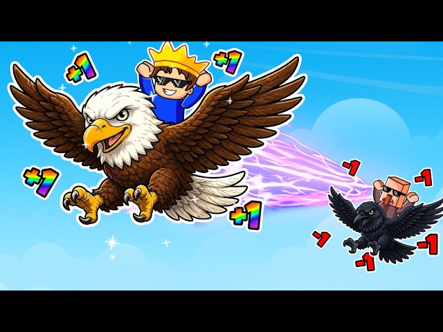 I SECRETLY USING HACKER SPEED TO TROLL RICH VILLAGER IN +1 SPEED BIRD ESCAPE ROBLOX!!!