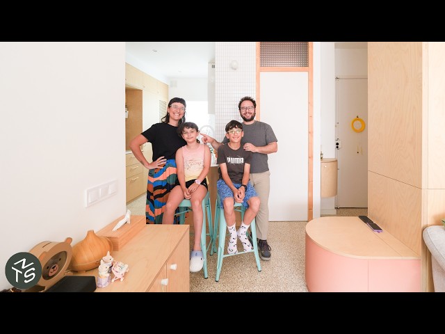 Smart Small Apartment Designed for a Family of Four, Barcelona 58sqm/624sqft