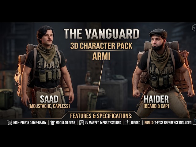 The Vanguard 3D Character Animation Pack