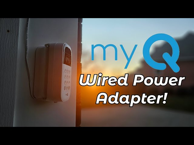 AMAZING NEW MyQ Video Keypad Wired Power Adapter Is Here!