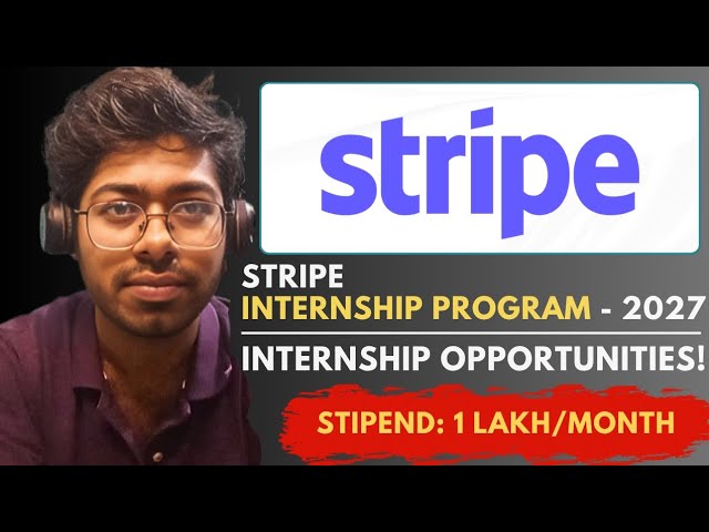 Stripe Internship Program - 2027 | Demo Online Assessment Questions | Complete Guide | Resources
