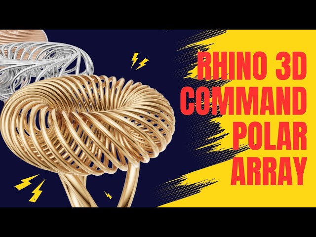 How to Use Polar Array in Rhino (Create Complex Forms Fast) #545