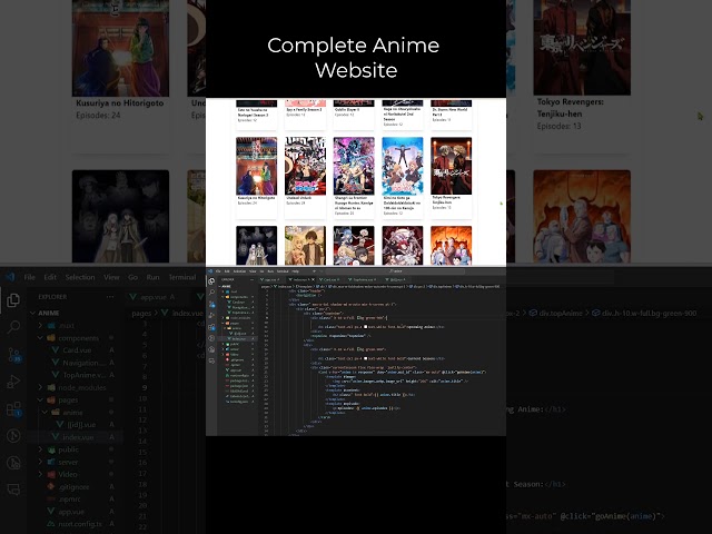 Building an Anime Website from Scratch with Vue and NUXT