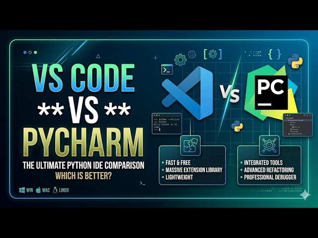 VS Code vs PyCharm | The Best AI Code Editor Showdown
