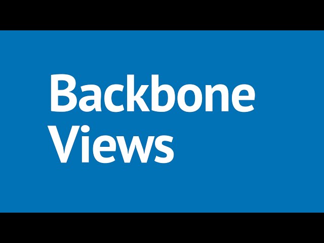 Backbone.js Tutorial Part 14 - Backbone.js Views: Templating
