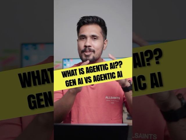 What is Agentic AI? AI vs Gen AI vs Agentic AI #ai #agenticai #generativeai