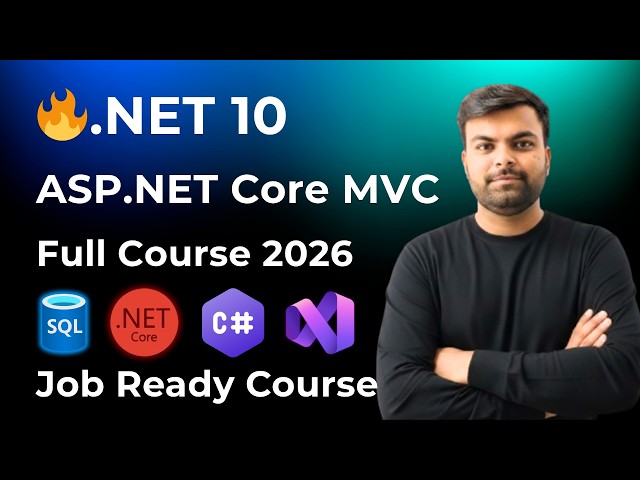 ASP.NET Core MVC .NET 10 Tutorial: Build CRUD App with JWT Auth, Entity Framework Core & C# Course