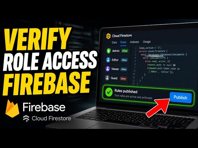 How to verify role-based access UI with Firebase Firestore - Quick Tutorial