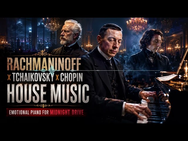 Rachmaninoff (Tchaikovsky x Chopin) House Music Mix – Emotional Piano for Midnight Drive