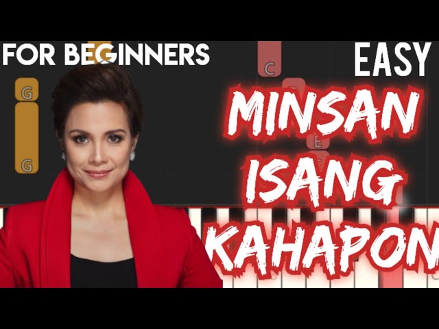 MINSAN ISANG KAHAPON - LEA SALONGA | SLOW & EASY PIANO TUTORIAL