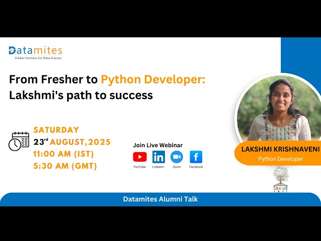 From Fresher to Python Developer: Lakshmi's path to success