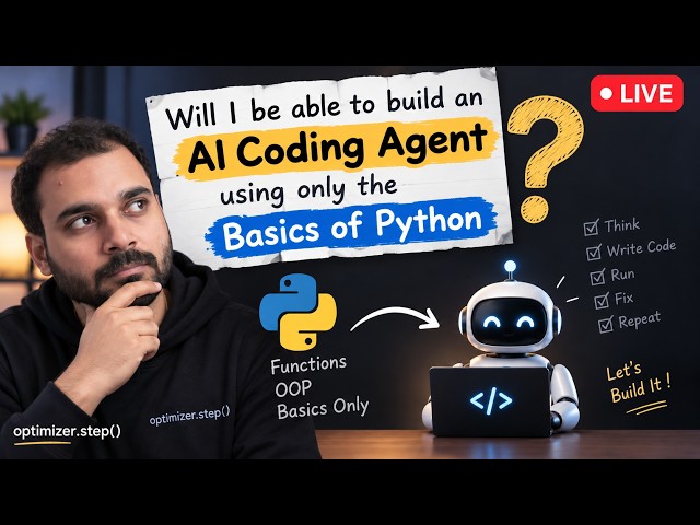 🤖 Can we build an AI Coding Agent using just basic Python?