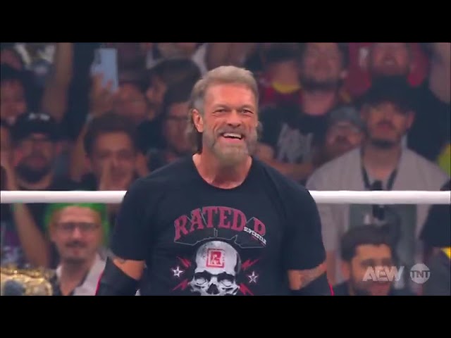 Australia Fans Singing Adam Copeland “EDGE” Song after he finishes his entrance AEW Grand Slam