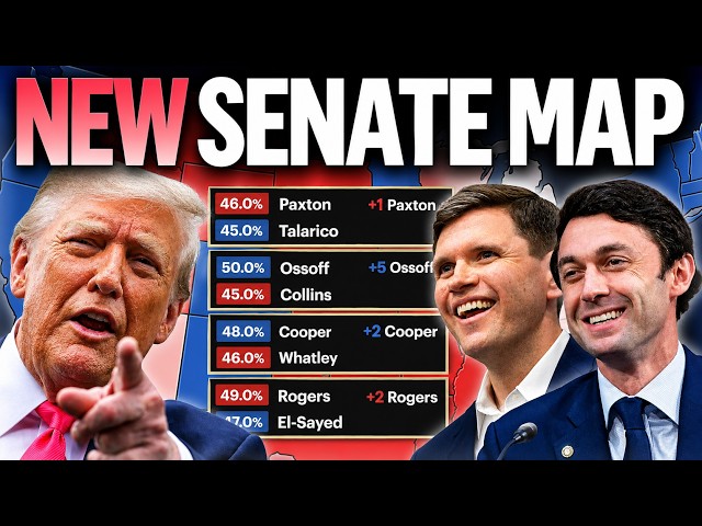 2026 Senate Map Based on the LATEST POLL in Every Race! (JULY UPDATE)