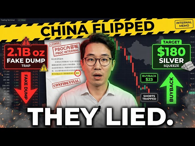 CHINA PLAYED US ALL: $180 Silver (I Have PBOC Leak: 2.1B Oz Dump Was FAKE, Buying At $23 Bottom)