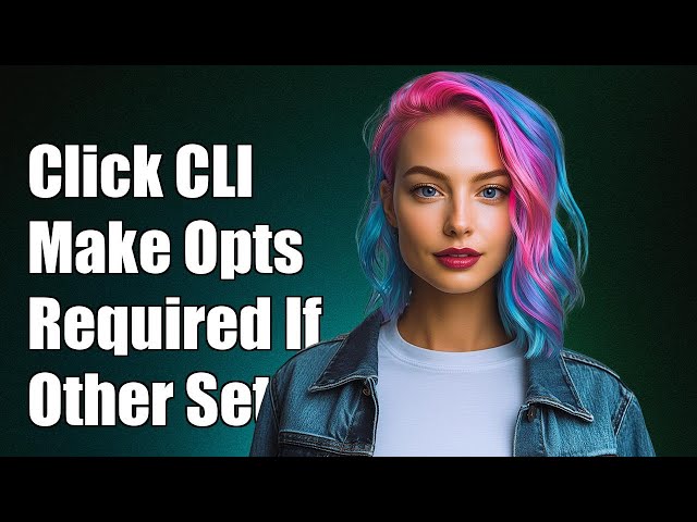 Click CLI: Make Options Required Based on Other Optional Settings