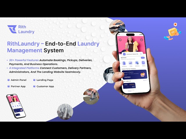 Launch Your Laundry Business Online | RithLaundry Complete Laundry Management Platform